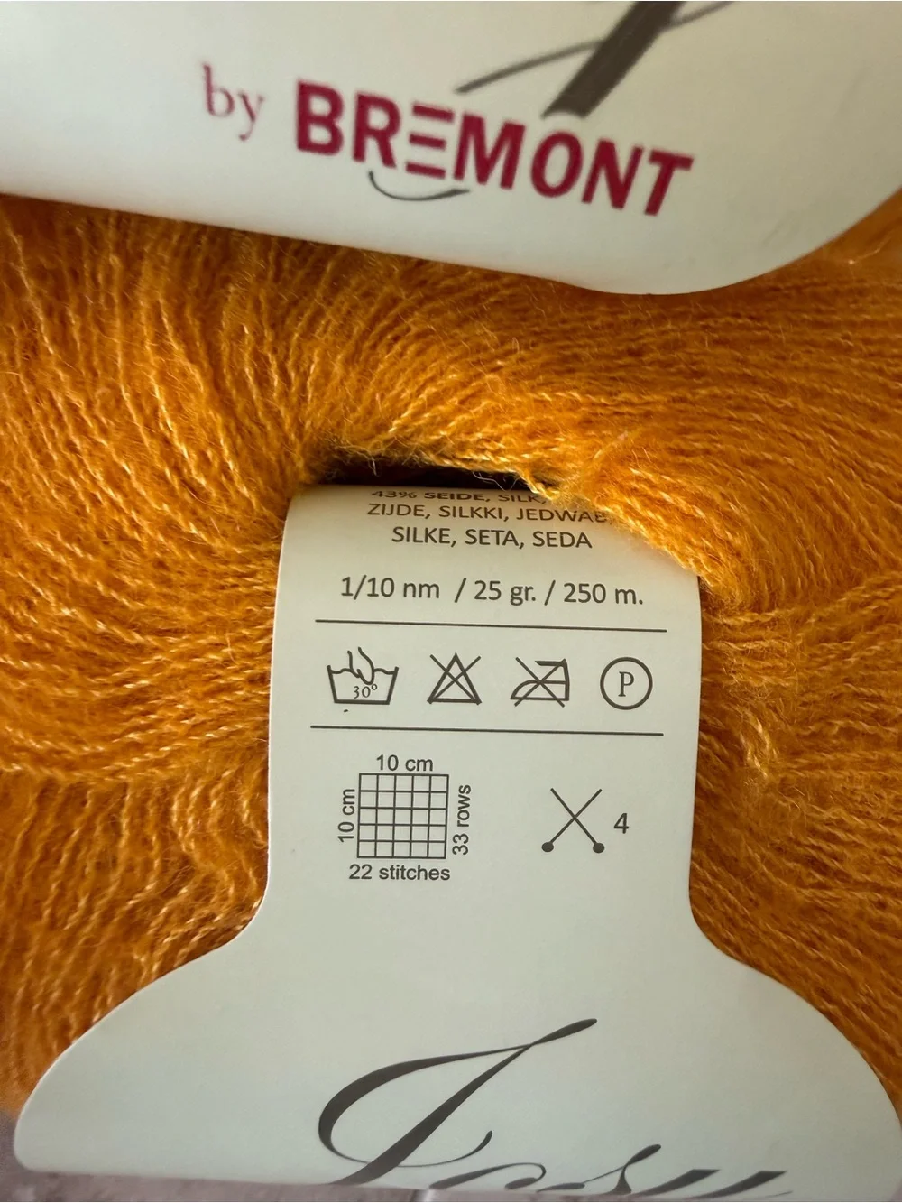Josy by Bremont Luxury Alpaca/Silk Blend Yarn - 4 Balls of Goldenrod Yellow